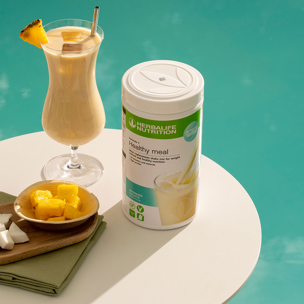 HERBALIFE Healthy Meal マンゴー 2本セット ハーバライフプロテインドリンク フルーティーマンゴー2本